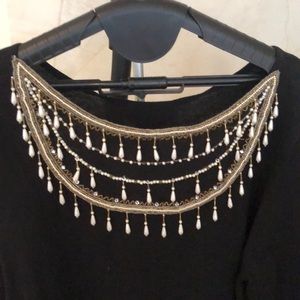 NWT Gorgeous! Pearl Beaded Embellished Sweater by Bob Mackie